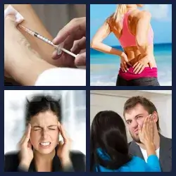 4 Fotos 1 Palabra Nivel DOLOROSO