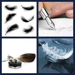 4 Fotos 1 Palabra Nivel PLUMA