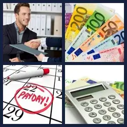4 Fotos 1 Palabra Nivel SALARIO