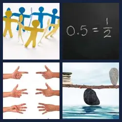 4 Fotos 1 Palabra Nivel IGUAL