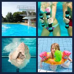 4 Fotos 1 Palabra Nivel PISCINA