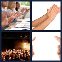 4 Fotos 1 Palabra Nivel APLAUDIR